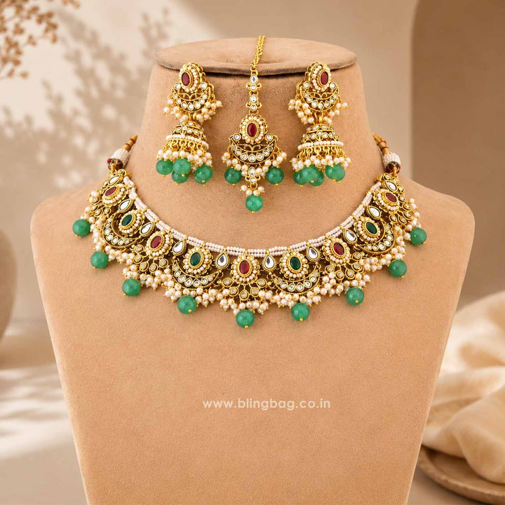 Prismatic Diyaani Kundan Jewellery Set