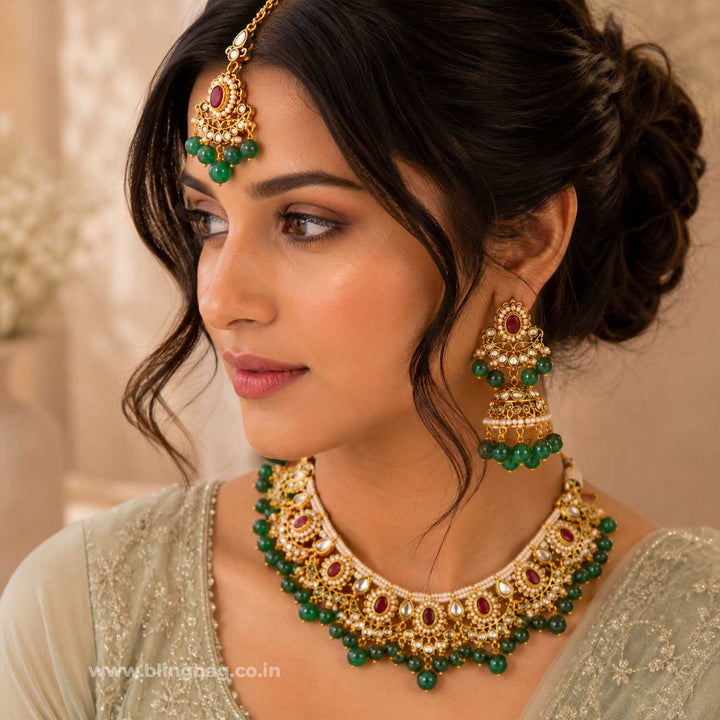 Prismatic Diyaani Kundan Jewellery Set