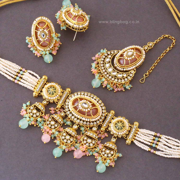 Prismatic Eshvi Kundan Jewellery Set