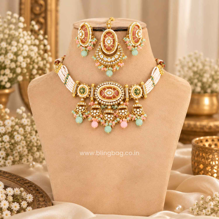Prismatic Eshvi Kundan Jewellery Set
