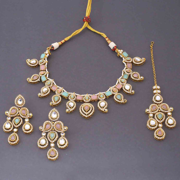 Prismatic Fariha Kundan Jewellery Set
