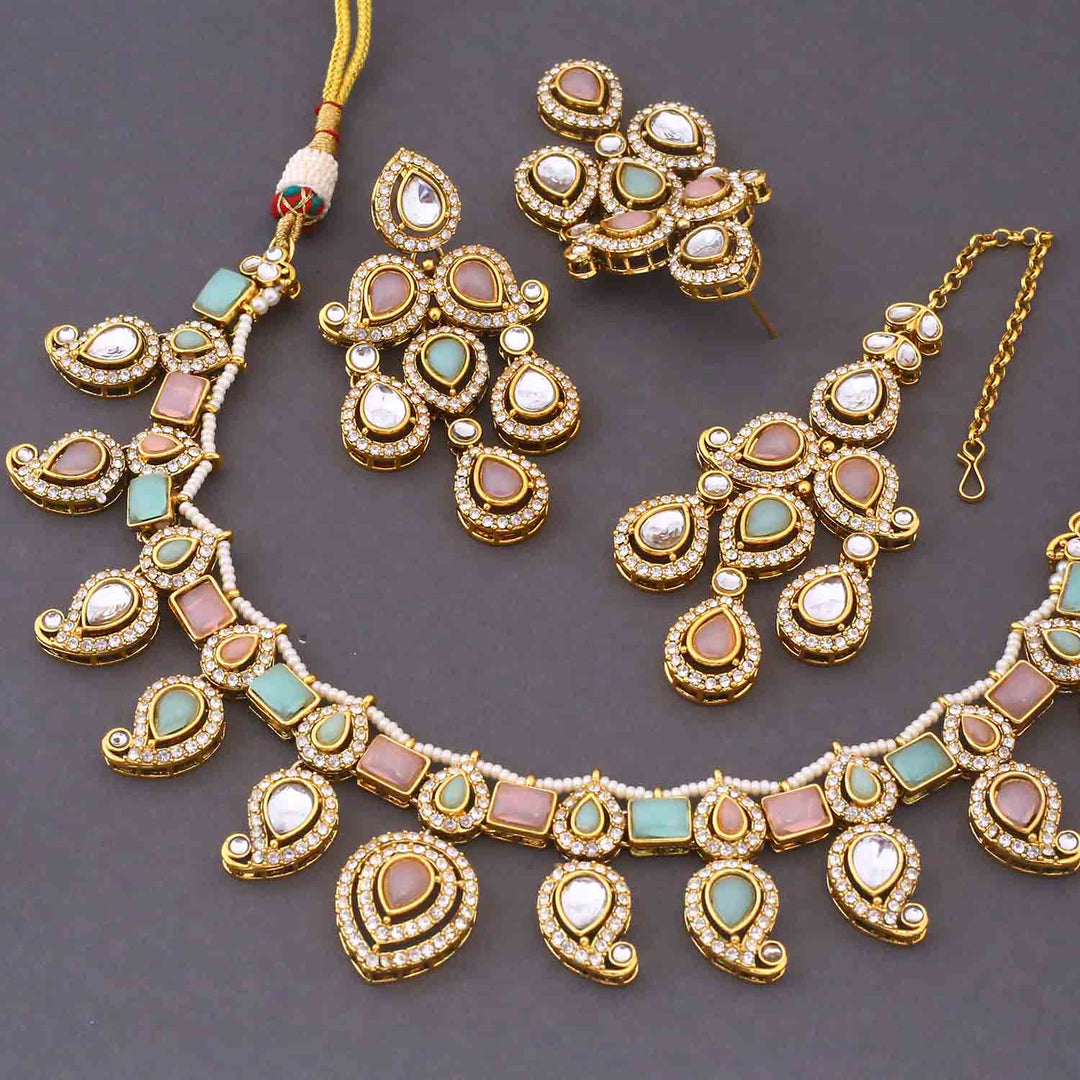 Prismatic Fariha Kundan Jewellery Set
