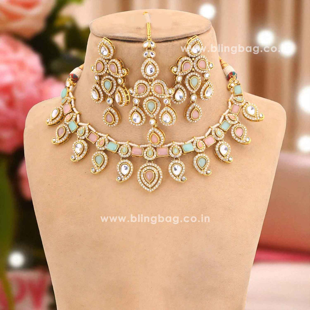 Prismatic Fariha Kundan Jewellery Set