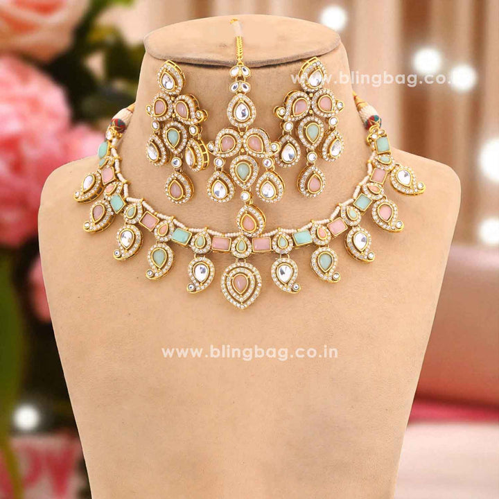 Prismatic Fariha Kundan Jewellery Set