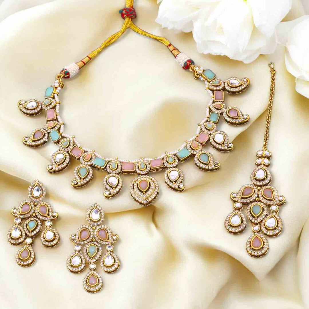 Prismatic Fariha Kundan Jewellery Set