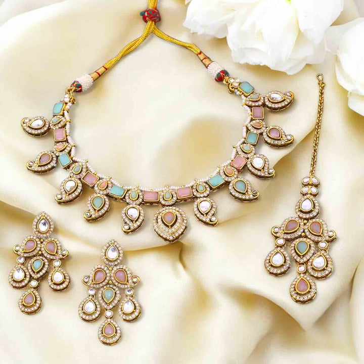 Prismatic Fariha Kundan Jewellery Set