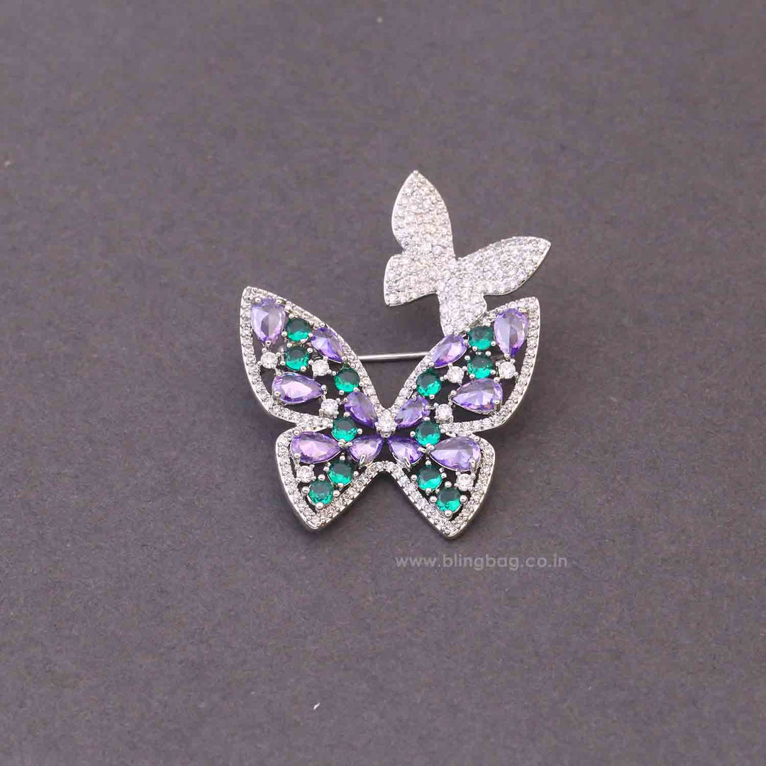 Prismatic Flutter Fly Brooch
