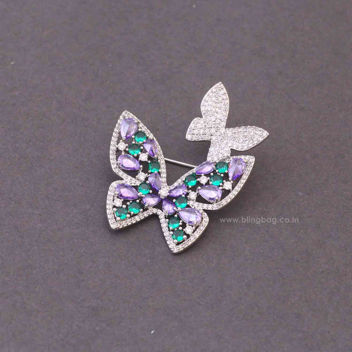 Prismatic Flutter Fly Brooch