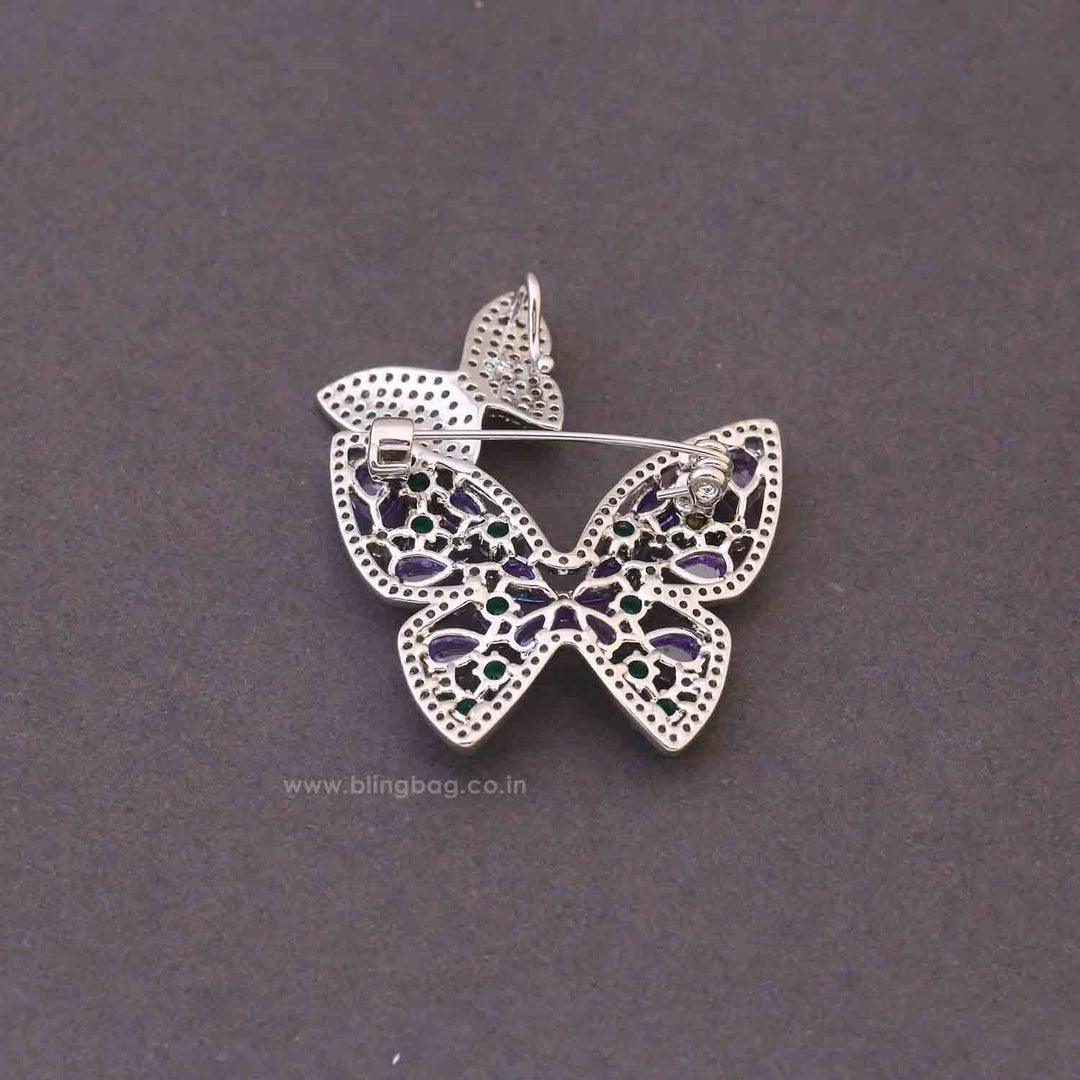 Prismatic Flutter Fly Brooch
