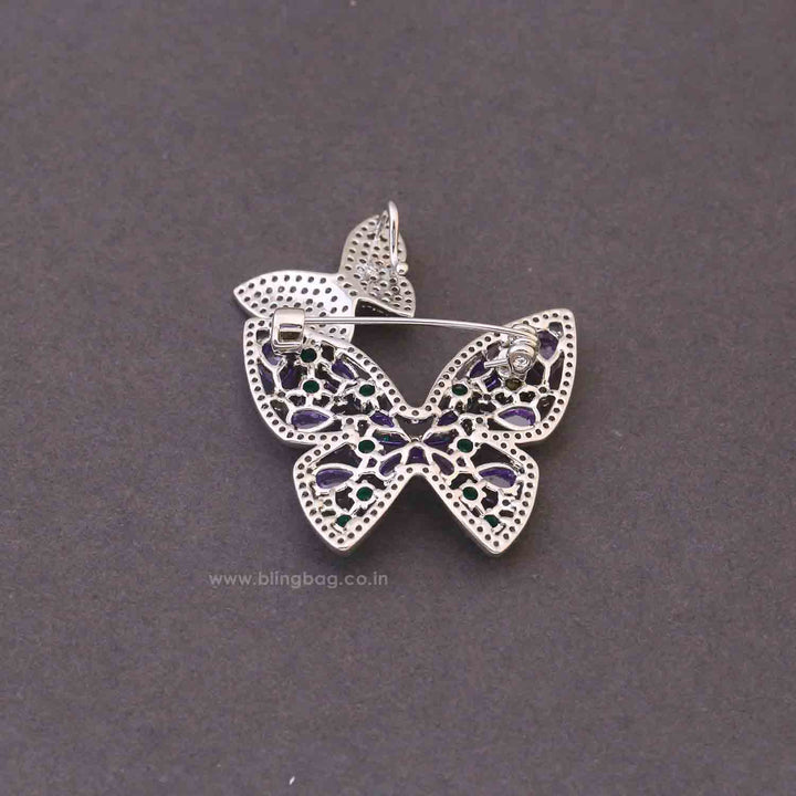 Prismatic Flutter Fly Brooch