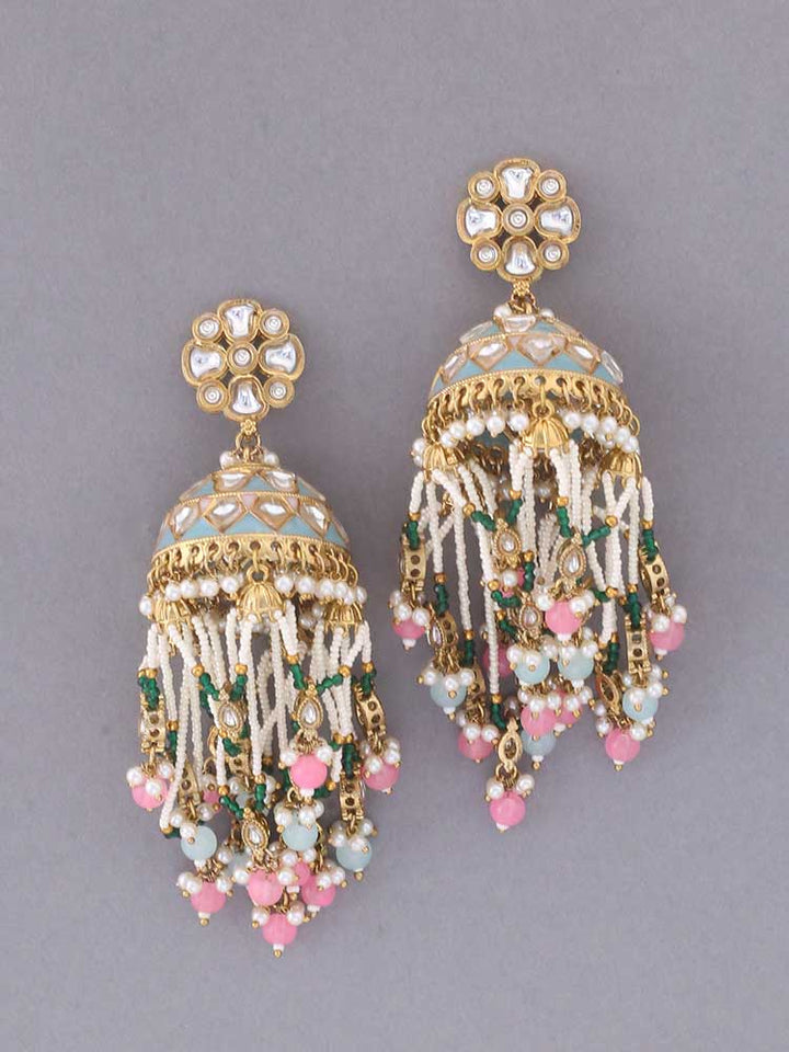 Prismatic Girina Ethnic Jhumkis