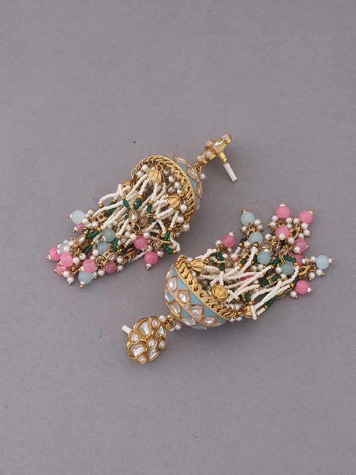 Prismatic Girina Ethnic Jhumkis