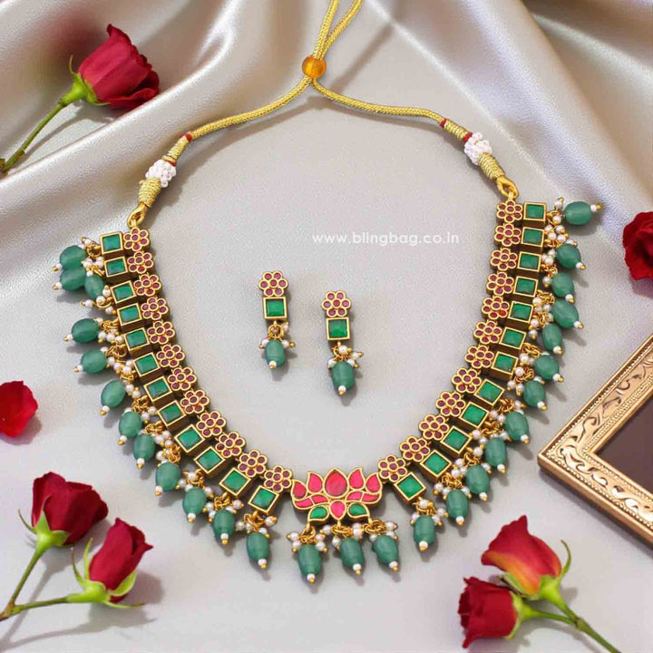 Prismatic Hridya Antique Jewellery Set - New Arrival