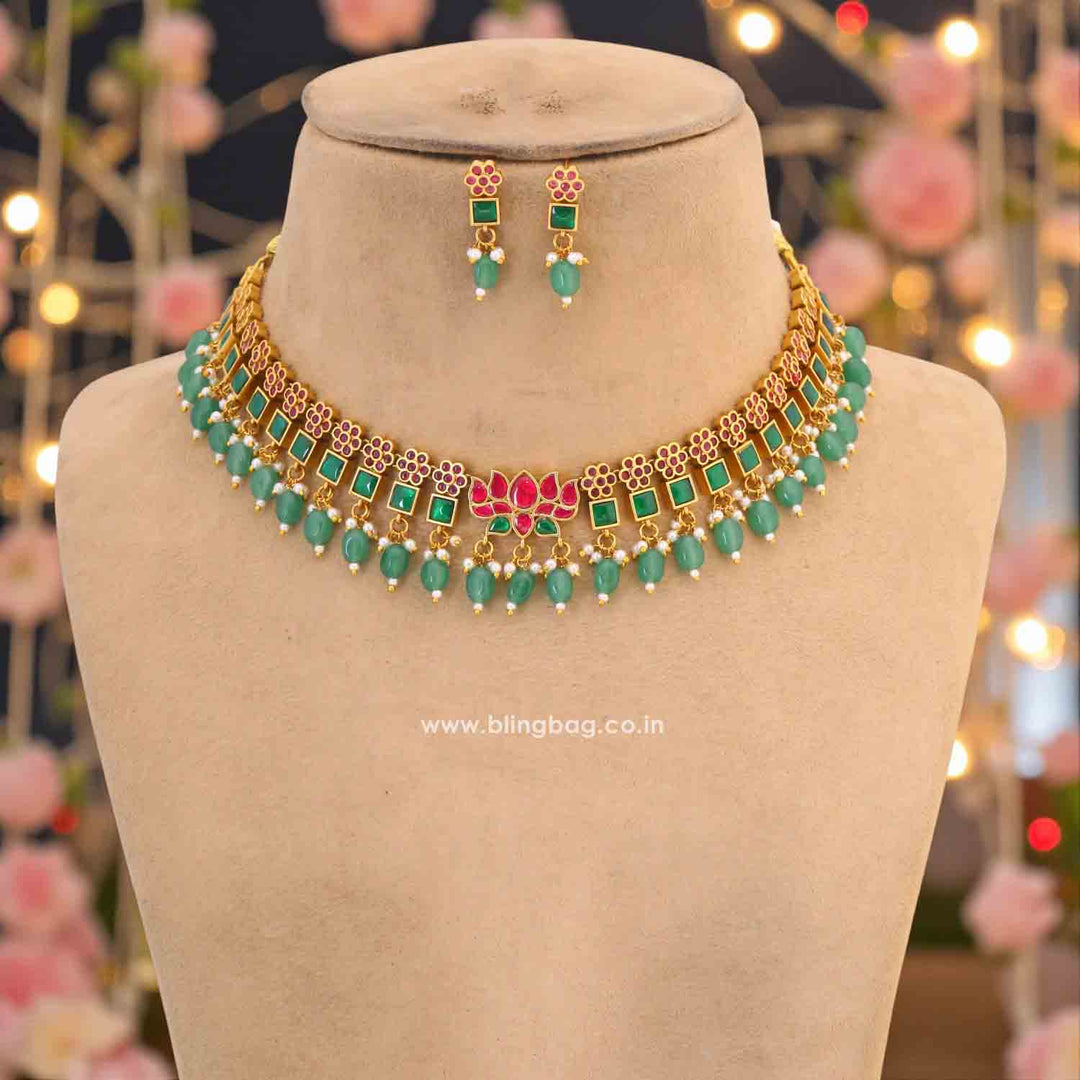 Prismatic Hridya Antique Jewellery Set - New Arrival