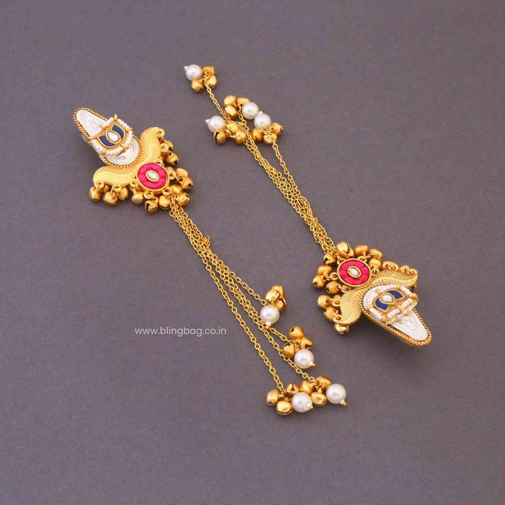 Prismatic Ishitaya Oxidised Danglers