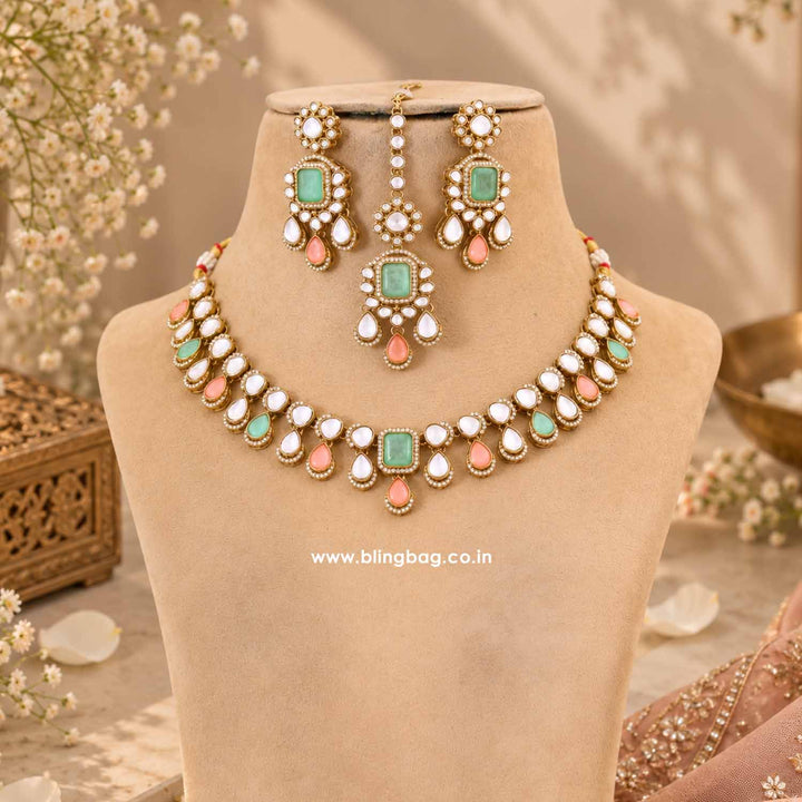 Prismatic Maahira Kundan Jewellery Set - New Arrival