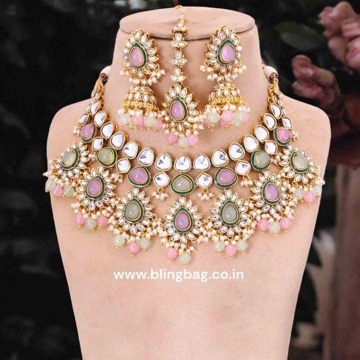 Prismatic Maanvita Kundan Jewellery Set