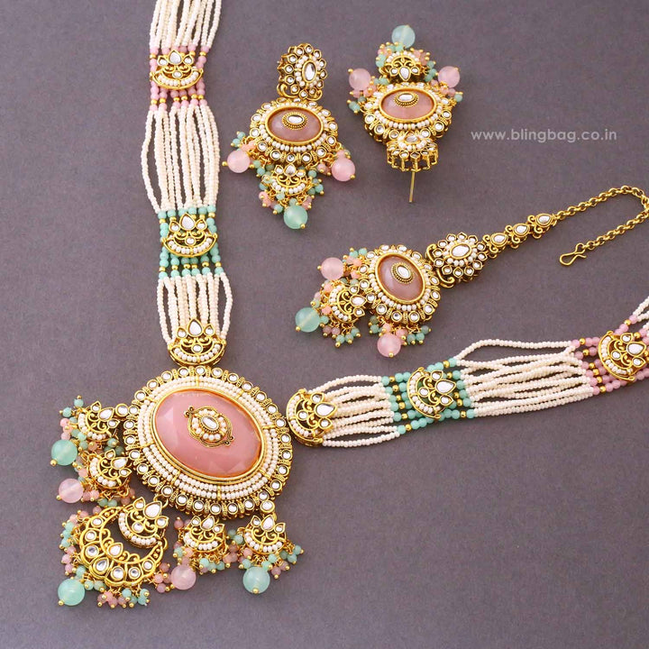Prismatic Navya Kundan Jewellery Set