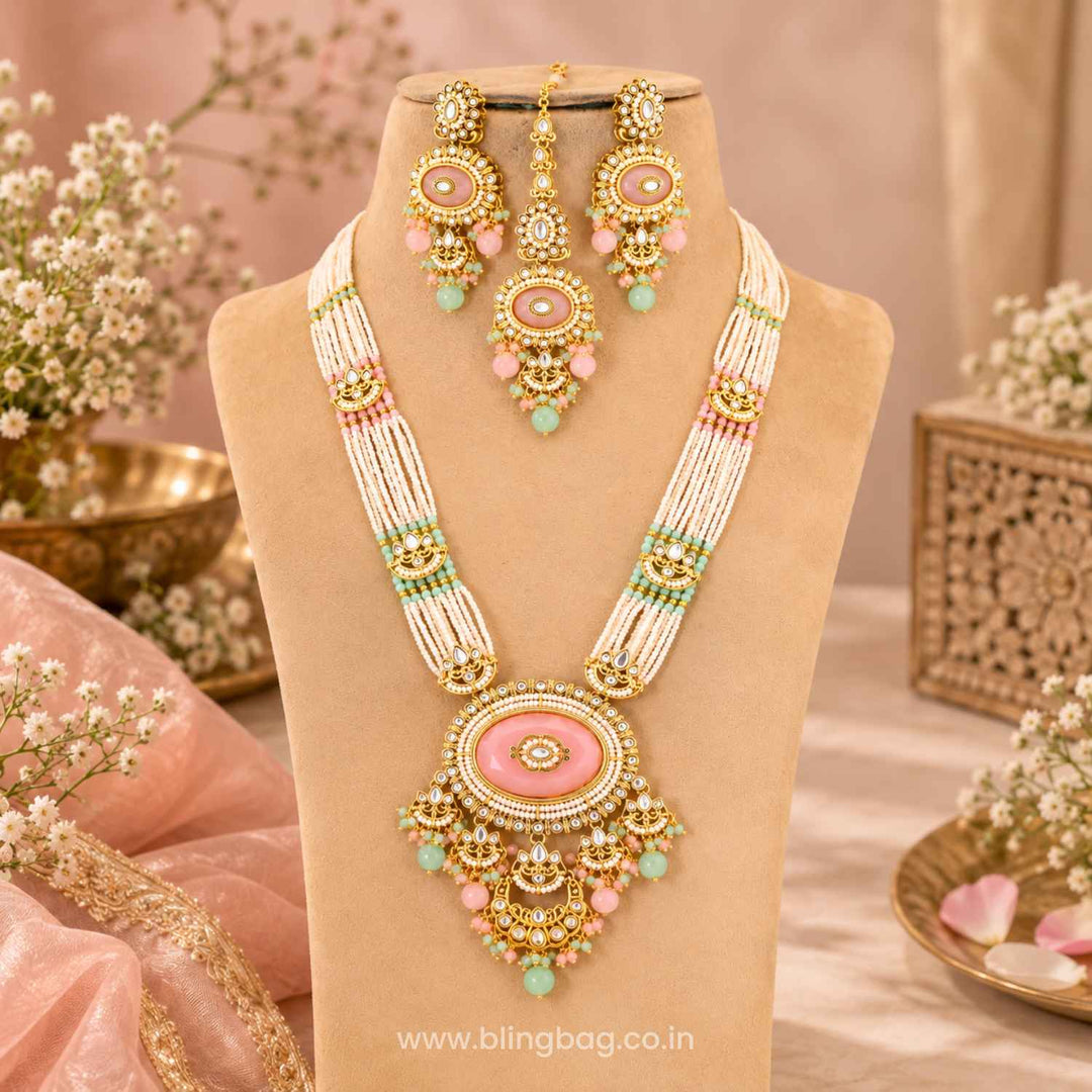 Prismatic Navya Kundan Jewellery Set