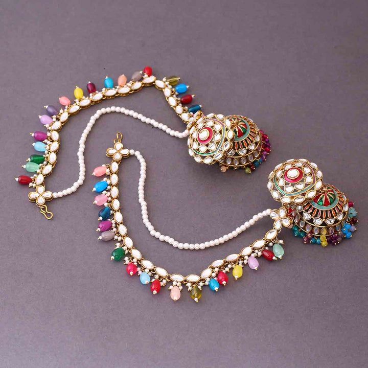 Prismatic Nutan Sahara Jhumkis