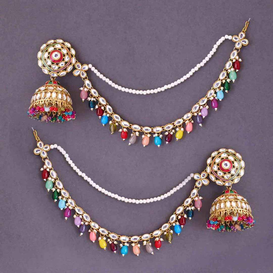 Prismatic Nutan Sahara Jhumkis
