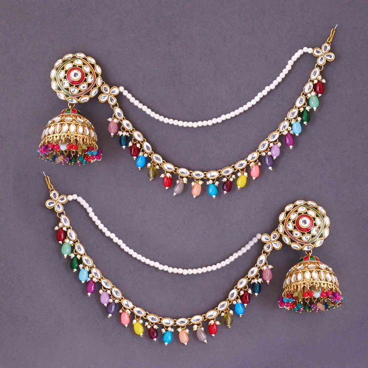 Prismatic Nutan Sahara Jhumkis