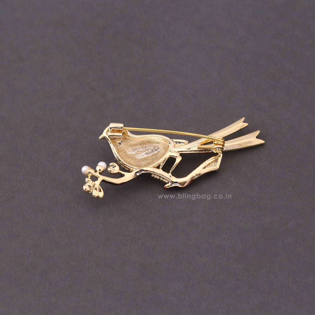 Prismatic Parrot Brooch