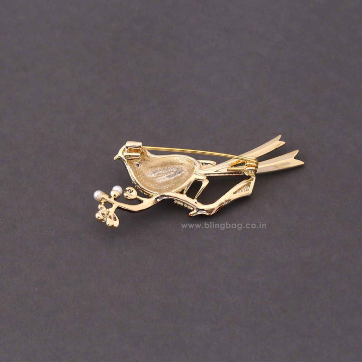 Prismatic Parrot Brooch