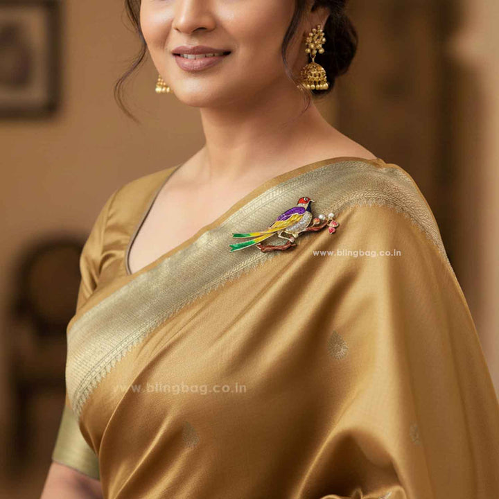 Prismatic Parrot Brooch