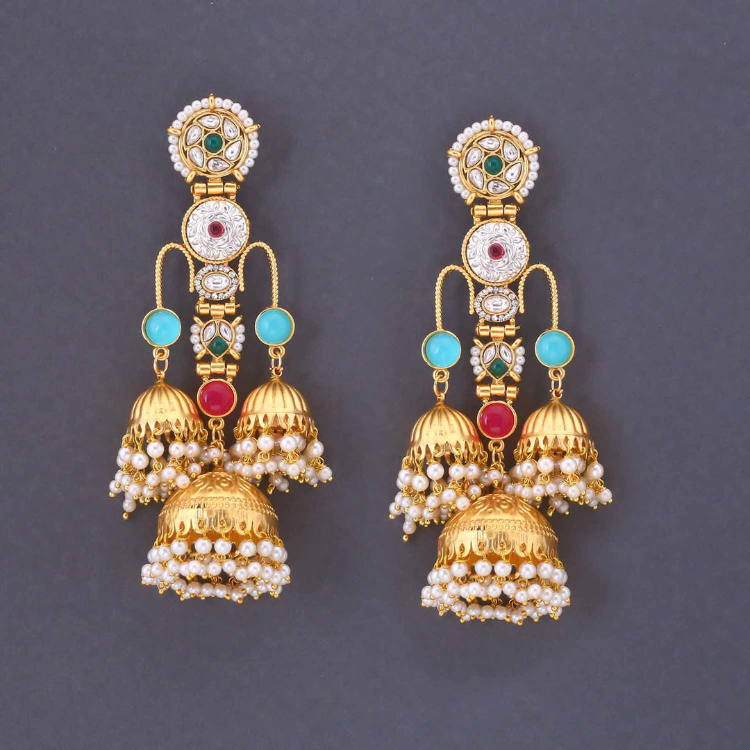 Prismatic Rahasya Heritage Jhumkis