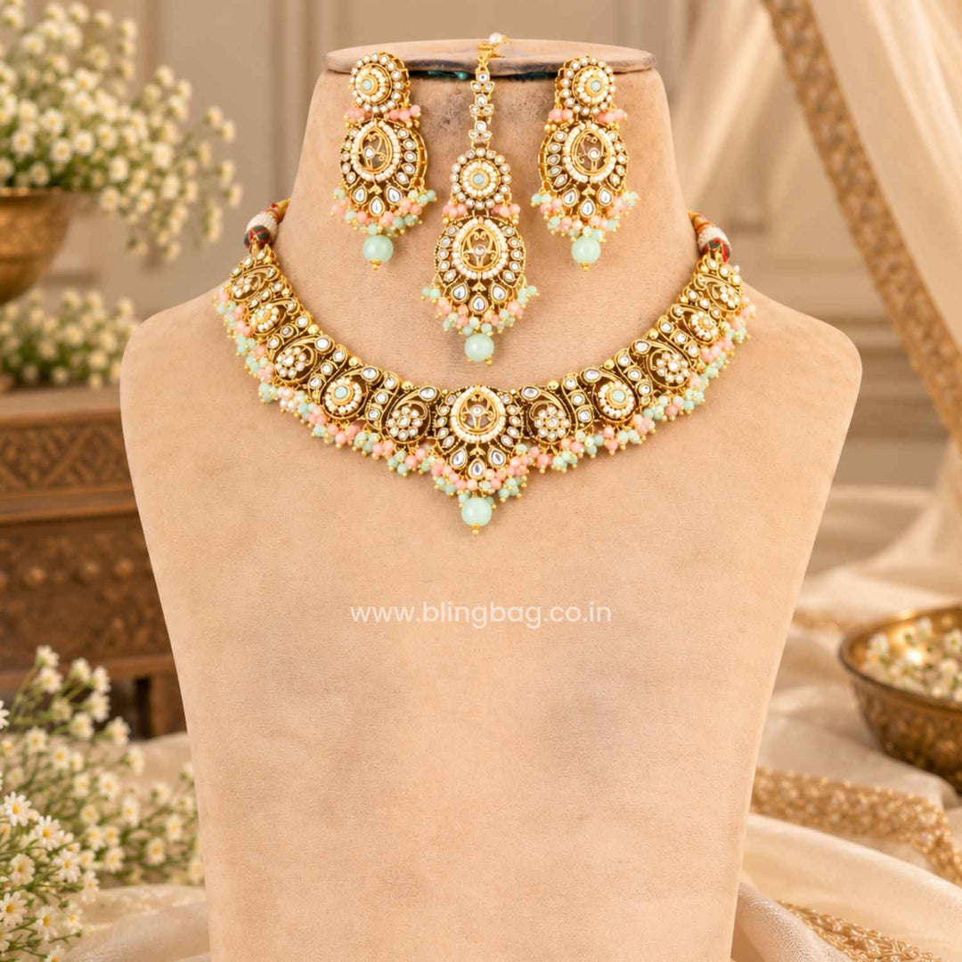 Prismatic Rajvi Kundan Jewellery Set