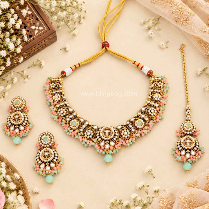 Prismatic Rajvi Kundan Jewellery Set