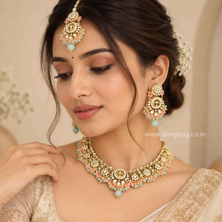 Prismatic Rajvi Kundan Jewellery Set