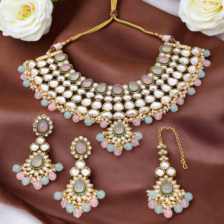 Prismatic Rauhana Kundan Jewellery Set
