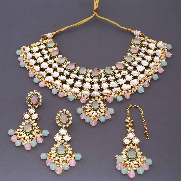 Prismatic Rauhana Kundan Jewellery Set