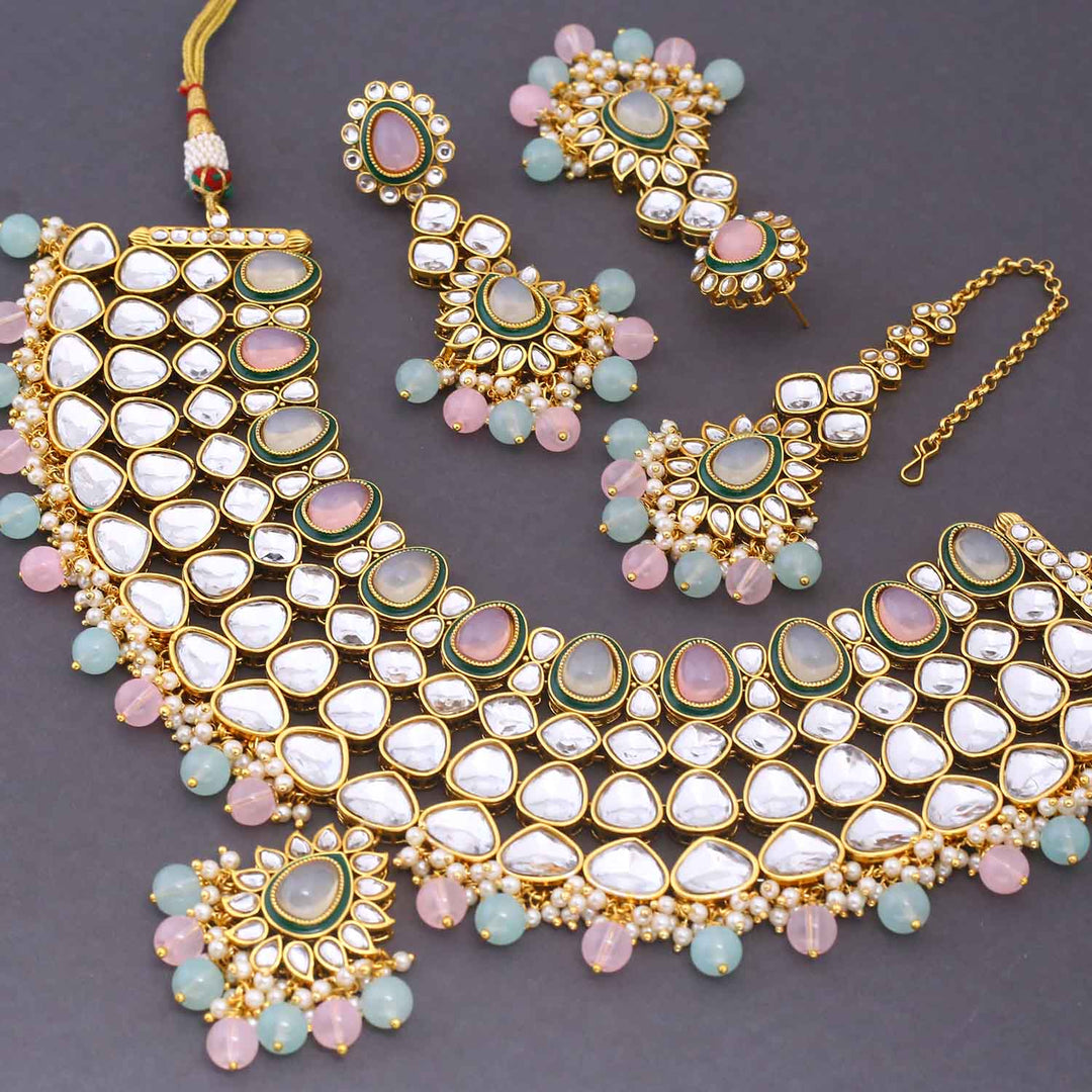 Prismatic Rauhana Kundan Jewellery Set