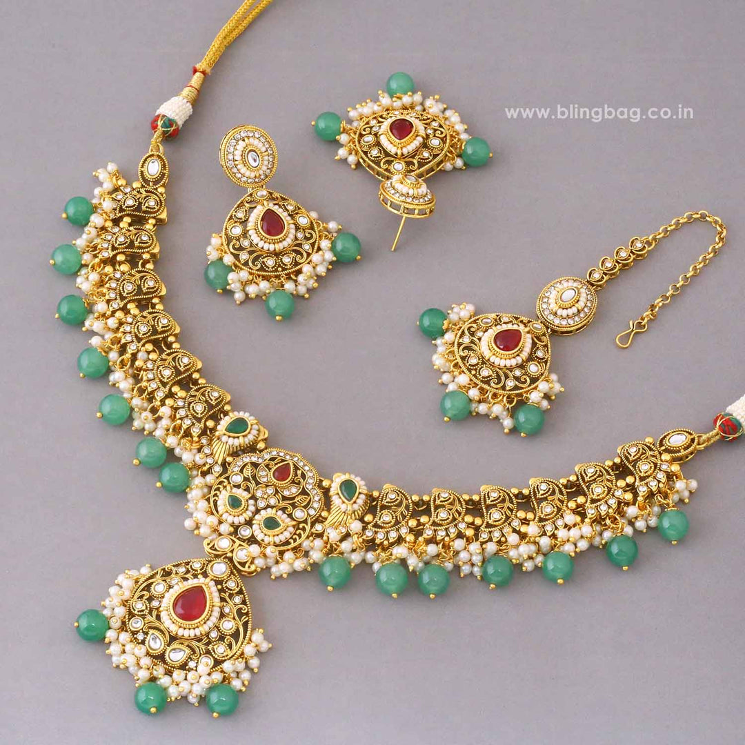 Prismatic Roshniika Kundan Jewellery Set