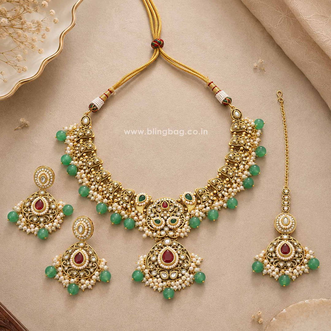 Prismatic Roshniika Kundan Jewellery Set