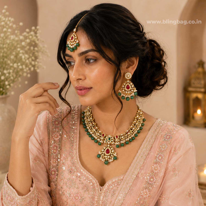 Prismatic Roshniika Kundan Jewellery Set