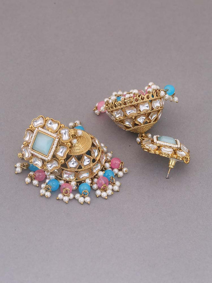 Prismatic Sadhika Ethnic Jhumkis