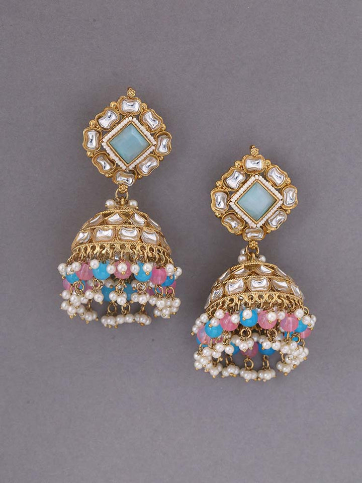 Prismatic Sadhika Ethnic Jhumkis