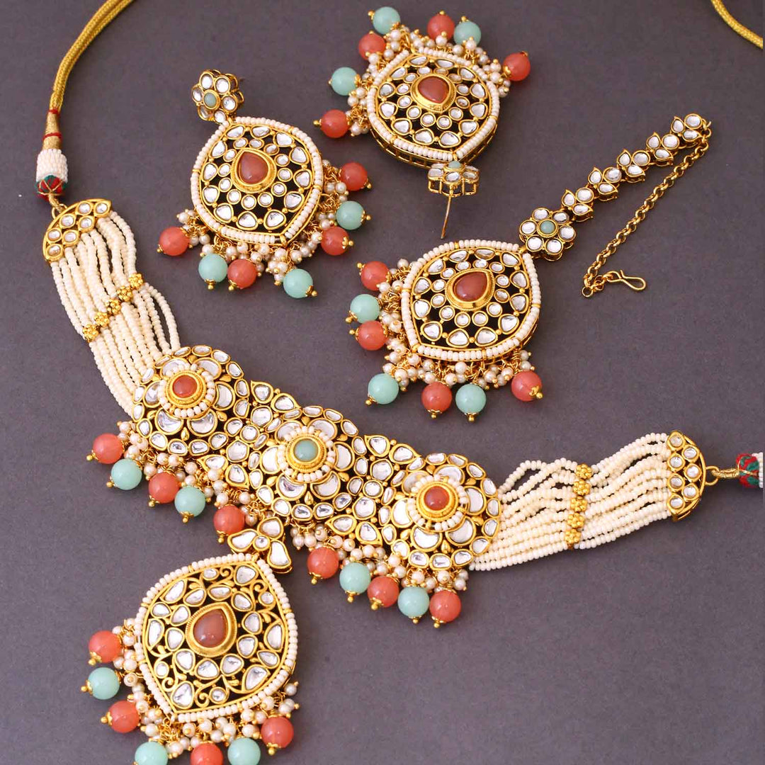 Prismatic Saloni Kundan Jewellery Set