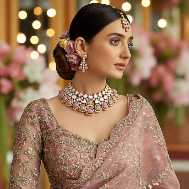 Prismatic Samiya Kundan Jewellery Set