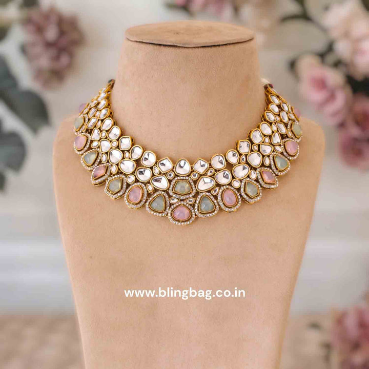 Prismatic Samiya Kundan Jewellery Set
