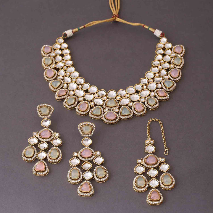 Prismatic Samiya Kundan Jewellery Set