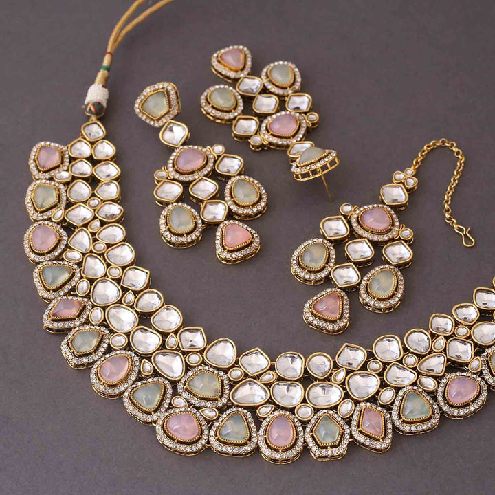 Prismatic Samiya Kundan Jewellery Set