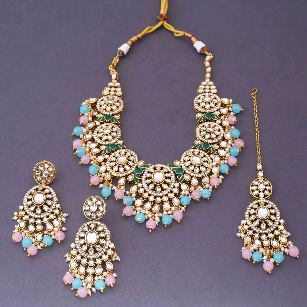 Prismatic Shazia Kundan Jewellery Set