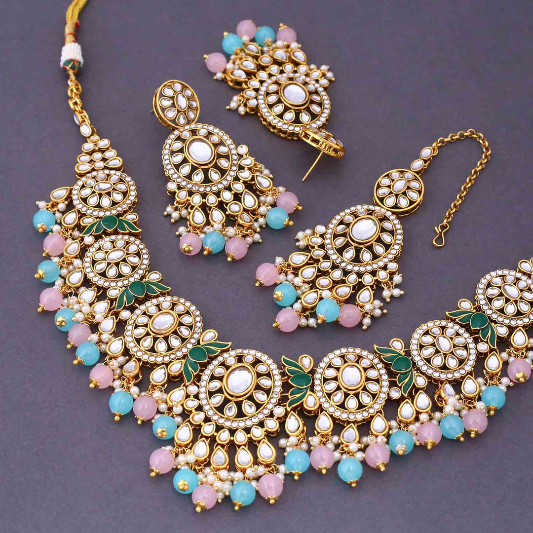 Prismatic Shazia Kundan Jewellery Set