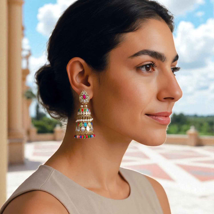 Prismatic Sreesha Jhumkis