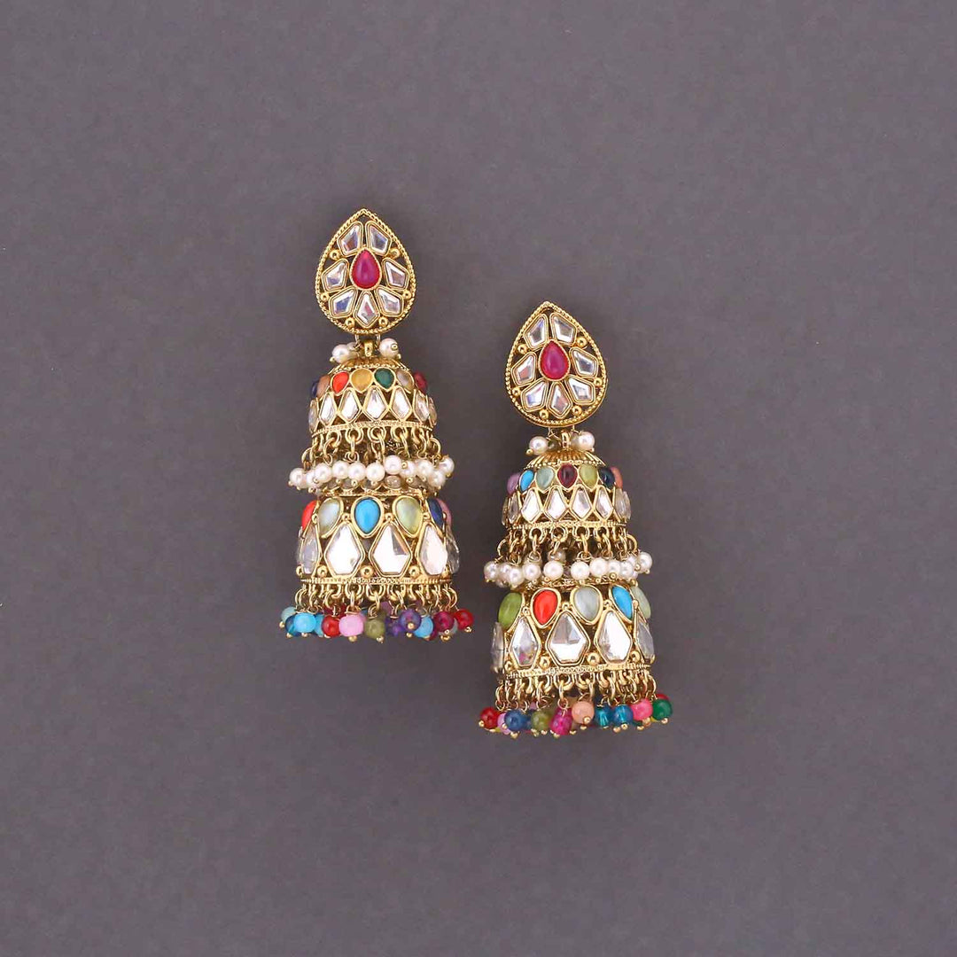 Prismatic Sreesha Jhumkis